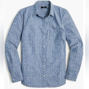 JCrew Factory Women's large Chambray shirt in signature fit floral